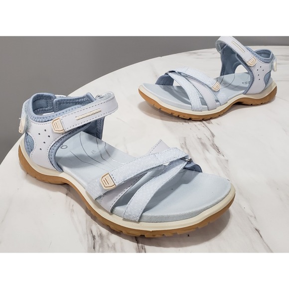 Ecco Shoes - ECCO OFFROAD ROAM WOMENS OUTDOOR SANDALS NUBUCK SIZE 37 EU (6-6.5 US) pale blue